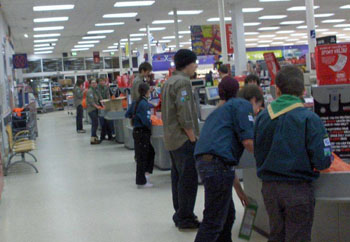 Scouts bag packing